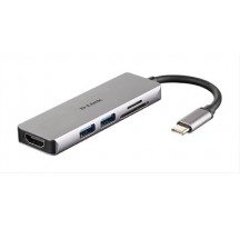 HUB D-LINK USB-C 5EN1 CON HDMI / 2xUSB3.0 / LECTOR DE TARJETAS