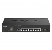 SWITCH GESTIONABLE D-LINK L2/L3 8P GIGA POE (65W) + 2P SFP