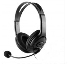 AURICULARES + MICROFONO COOLBOX COOLCHAT U1 USB NEGRO