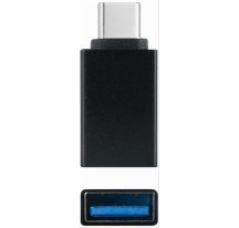 ADAPTADOR USB-C/M A USB 3.1/H, ALUMINIO NEGRO NANOCABLE