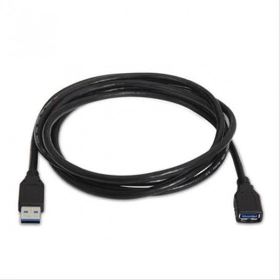 CABLE USB 3.0, TIPO A/M-A/H 1M NEGRO NANOCABLE