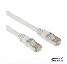 CABLE RED LATIGUILLO RJ45 CAT.6 UTP AWG24,7M GRIS NANOCABLE