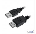 CABLE USB 2.0 PROLONGACION A/M-A/H 1.8M NEGRO NANOCABLE