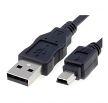 CABLE USB 2.0 A/M-MINI USB B/M 0.5M NEGRO NANOCABLE